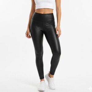 SPANX Faux Leather Leggings – Black – Size M